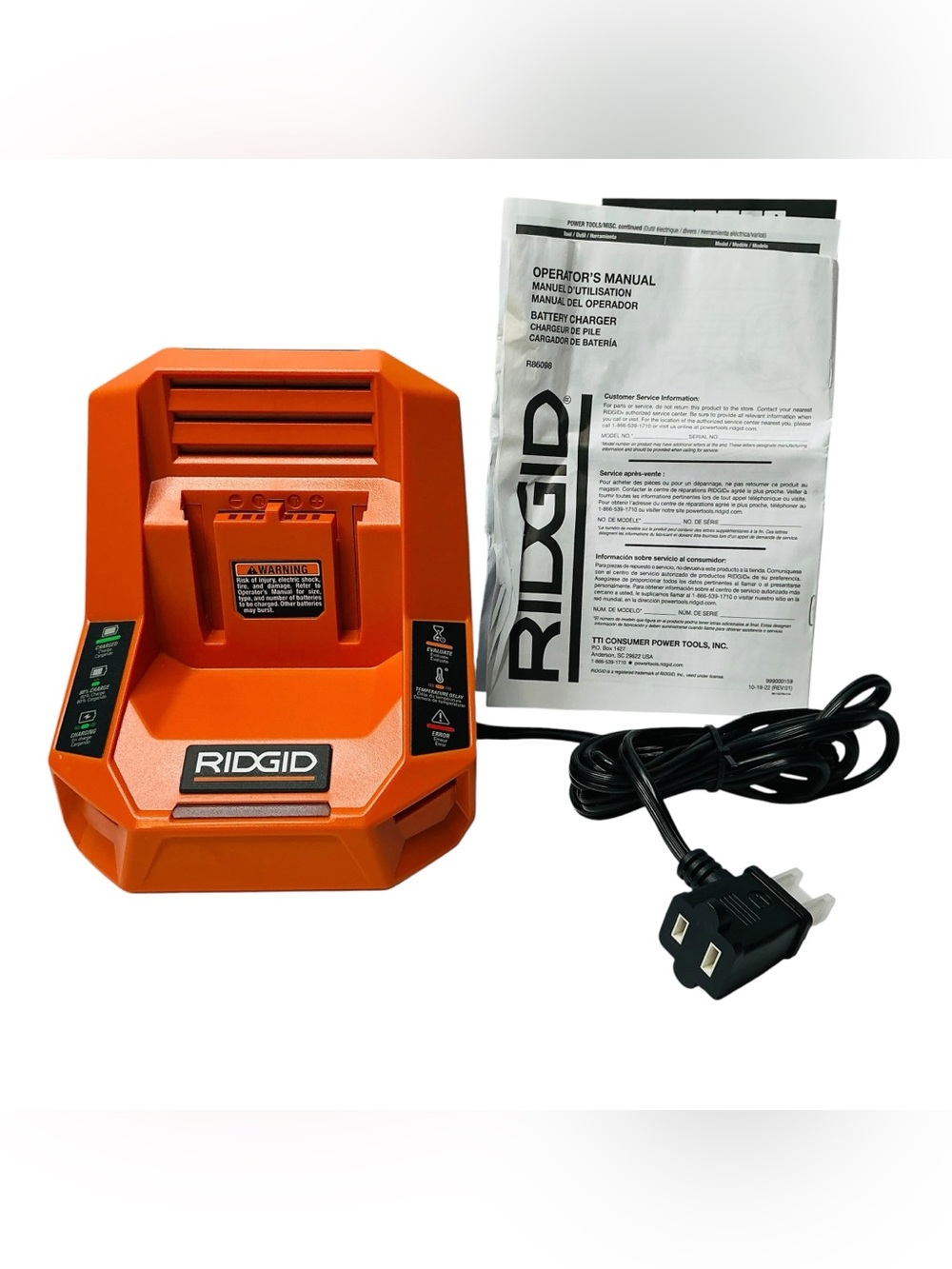Ridgid R86098 18V Battery Charger